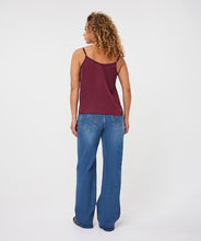EsQualo - Lace Satin Camisole - Merlot