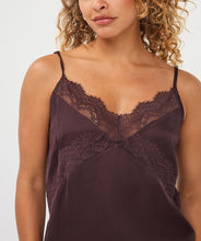 EsQualo - Lace Satin Camisole - Cacao