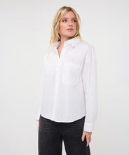 EsQualo - Oversized Cotton Blouse - Off White