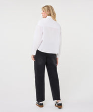 EsQualo - Oversized Cotton Blouse - Off White