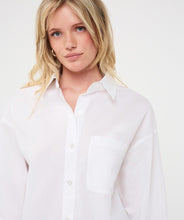 EsQualo - Oversized Cotton Blouse - Off White