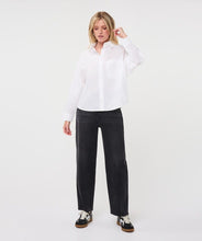 EsQualo - Oversized Cotton Blouse - Off White