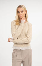 YAYA - Fine-Knit Cardgian - Light Beige Melange