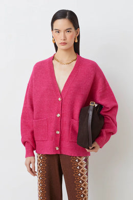 SUNCOO - Gaely Cardigan - Fuchsia