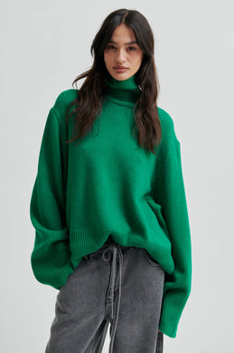 Second Female - Alpha Knit T-Neck - Lush Meadow Green