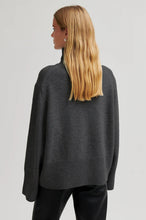 Second Female - Alpha Knit T-Neck - Charcoal Grey