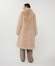 EsQualo - Long Hairy Coat - Sand