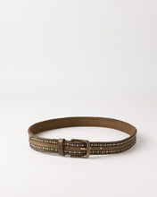 BIBA - Stella Leather Belt - Khaki