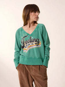 Leon & Harper Shavi Lucky Sweatshirt  - Green
