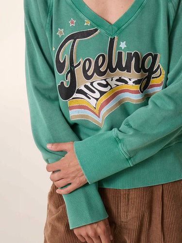 Leon & Harper Shavi Lucky Sweatshirt  - Green
