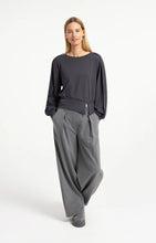 YAYA - Lightweight Sweater with Waistband - Hole Black