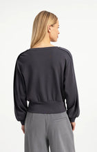 YAYA - Lightweight Sweater with Waistband - Hole Black