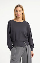YAYA - Lightweight Sweater with Waistband - Hole Black