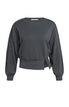 YAYA - Lightweight Sweater with Waistband - Hole Black