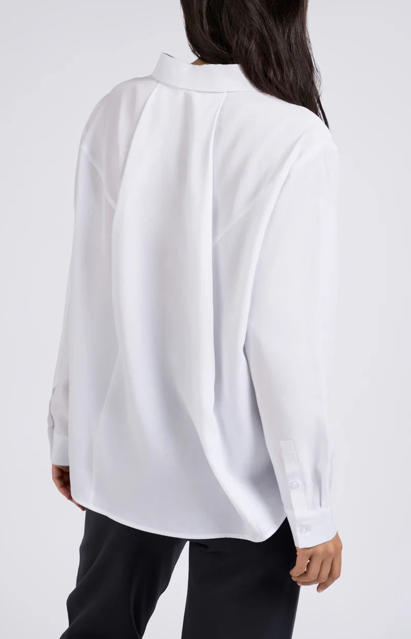 Yaya Modern White Blouse