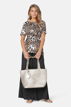 Ilse Jacobson - Braided Tote Bag - Platin SIlver