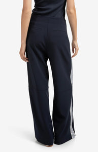YAYA - Side Stripe Trousers - Navy