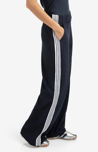 YAYA - Side Stripe Trousers - Navy