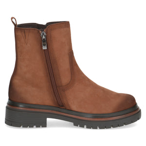 Caprice - Cognac Nubuck Leather Dorset Boots - Tan