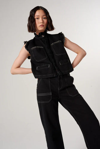 Seventy + Mochi - Pablo Waistcoat - Washed Black