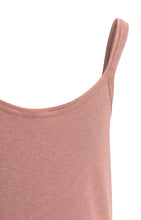 YAYA - Ribbed Singlet with Mesh Detail - Burlwood Pink