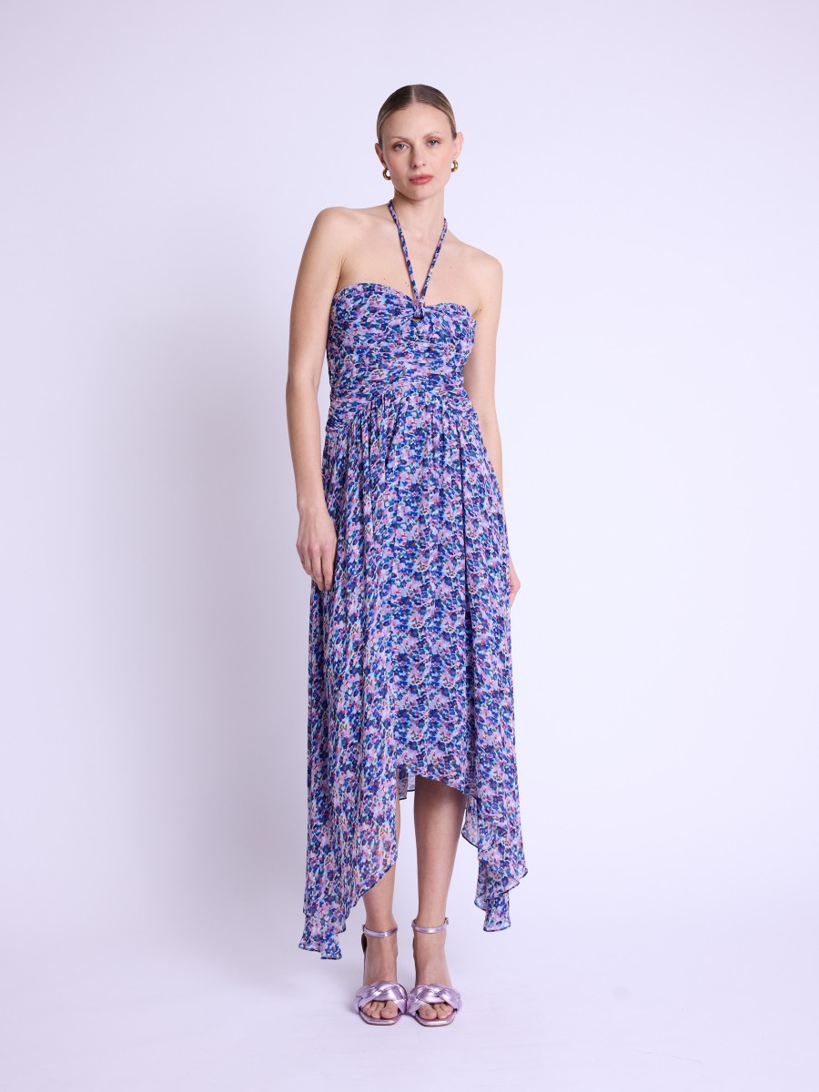 Berenice Romila printed flowing maxi dress