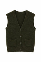 TWNS - Castlerock Sleeveless Cardigan - Military
