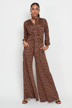Sharon Jumpsuit - Leopard Brown