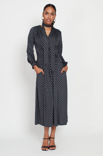 Onjenu - Sharon Midi Dress - Green Geo