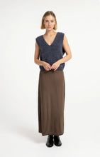 YAYA - Soft Knit Sweater with deep V-Neck - Odyssey Grey Melange