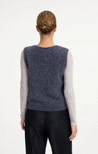 YAYA - Soft Knit Sweater with deep V-Neck - Odyssey Grey Melange