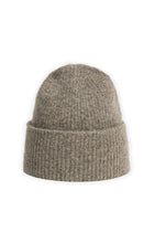 YAYA - Soft Knitted Beanie with Cuff - Teak Brown Melange