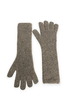 YAYA - Soft Knitted Gloves - Teak Brown Melange