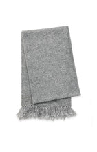 YAYA - Soft Scarf with Fringed Edges - Medium Grey Melange