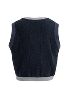 YAYA - Soft Knitted Spencer - Cat Black Dessin