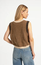 YAYA - Soft Knitted Spencer - Otter Brown Dessin
