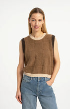 YAYA - Soft Knitted Spencer - Otter Brown Dessin