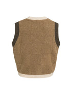 YAYA - Soft Knitted Spencer - Otter Brown Dessin