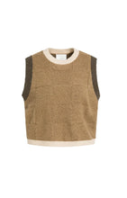 YAYA - Soft Knitted Spencer - Otter Brown Dessin