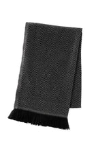 YAYA - Woven Zig Zag Scarf - Black