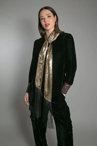 Nooki Stevie Lame Scarf - Gold