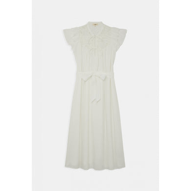 SUNCOO Cedra Robe Dress - White