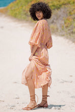 Sundress - Evelyn Arizona White & Brown with  Sun Glitter dress