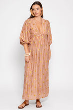 Sundress - Evelyn Arizona White & Brown with  Sun Glitter dress