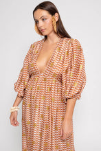Sundress - Evelyn Arizona White & Brown with  Sun Glitter dress