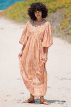 Sundress - Evelyn Arizona White & Brown with  Sun Glitter dress