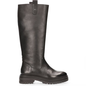 Maruti Briana Leather Boot - Black