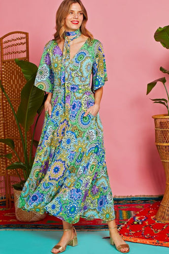 Onjenu - Tilly Maxi Dress - Ibiza Blue