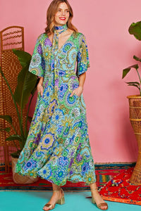 Onjenu - Tilly Maxi Dress - Ibiza Blue