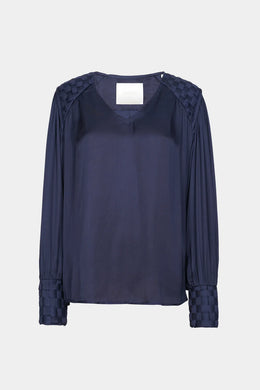 BRDR - Trina Blouse - Navy Blue